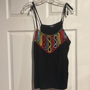 Rita Barbados A Mano embroidered tank top